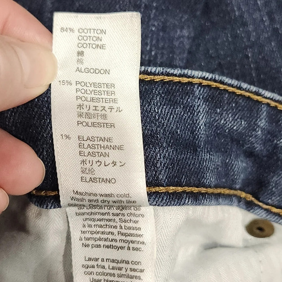 GAP Women's Bootcut Fit‎ Jeans Size 14L Medium Wash Mid-Rise Raw Hem Normcore - Picture 4 of 8